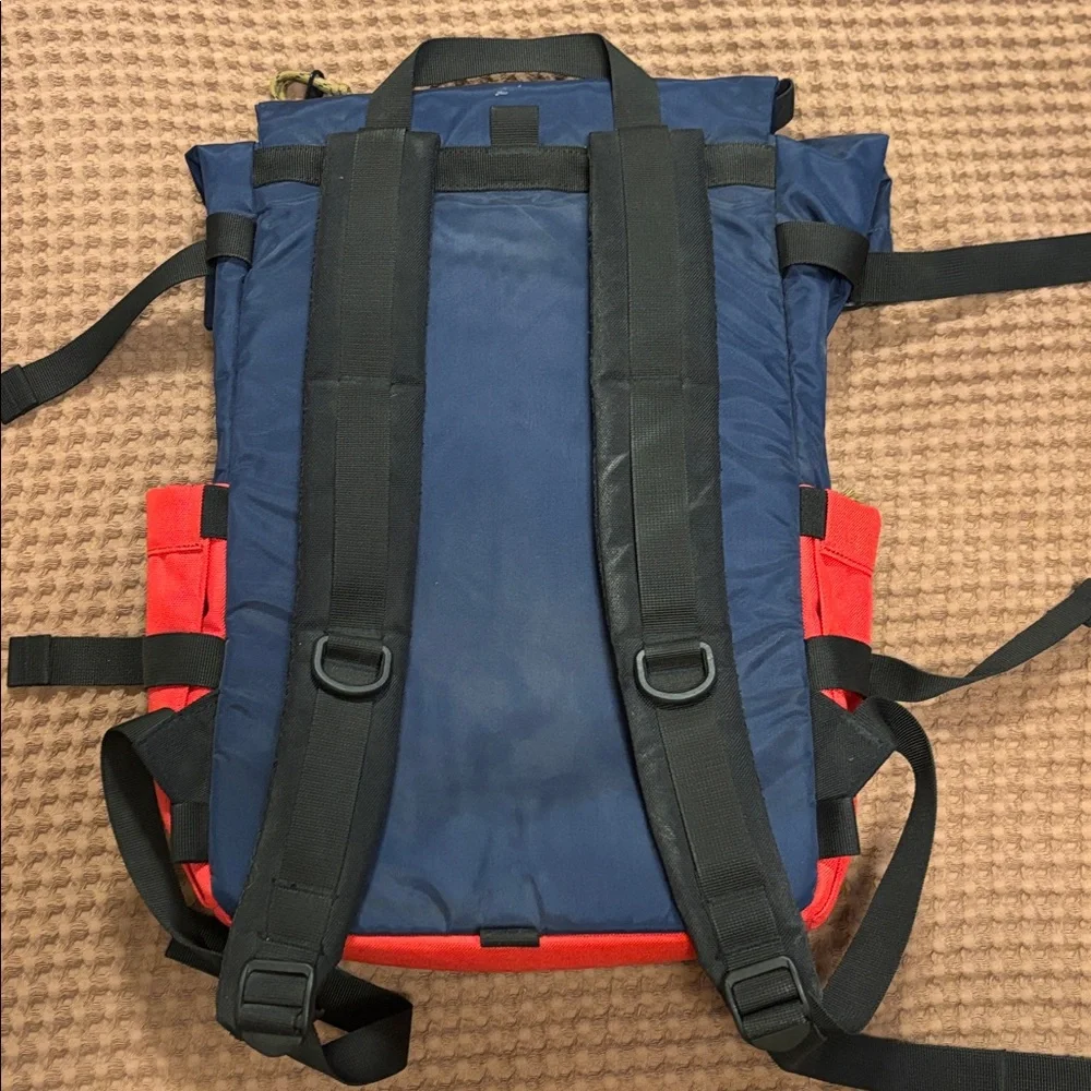 Topo Designs Red & Navy new Belgium Fat Tire Backpack